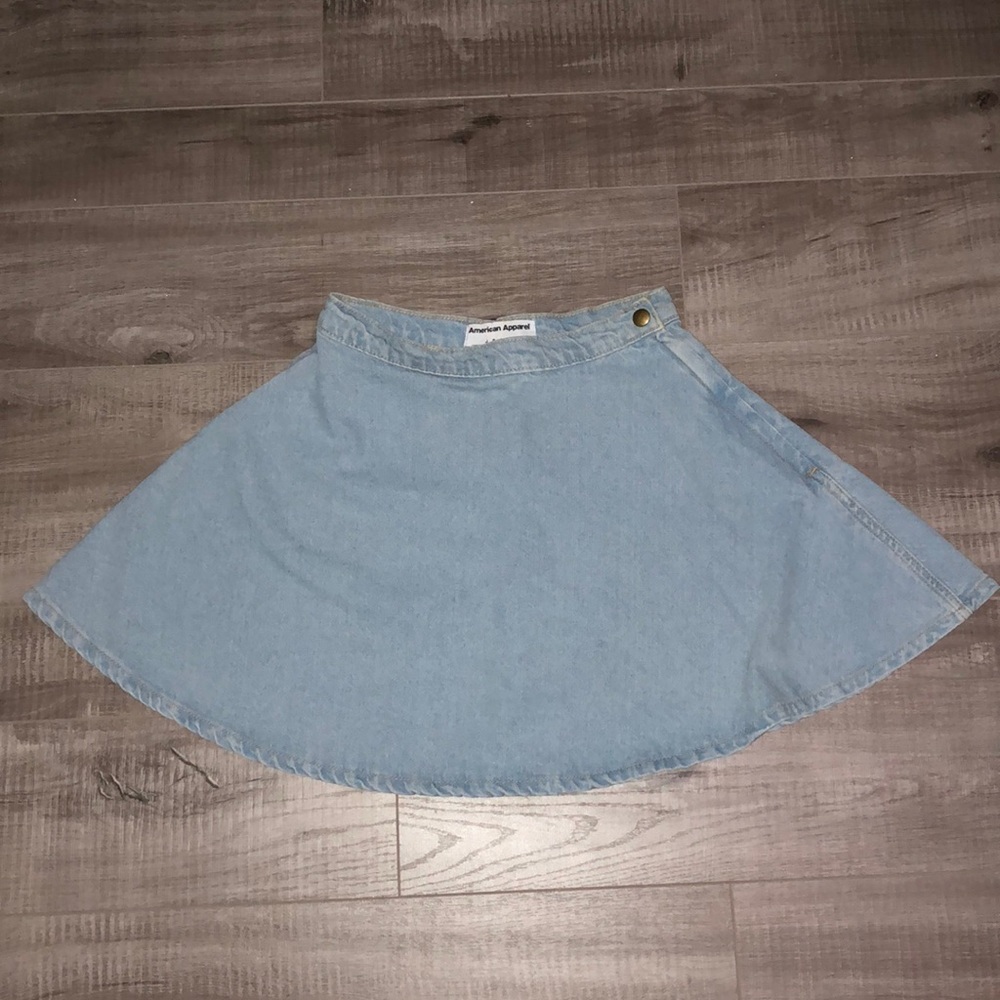 American Apparel denim circle skirt
